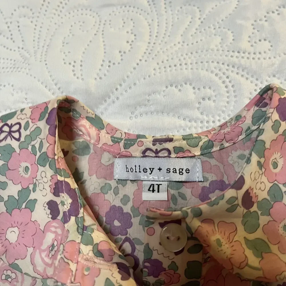 Holley + Sage Fall Betsy Butterfly Smock Dress 4T